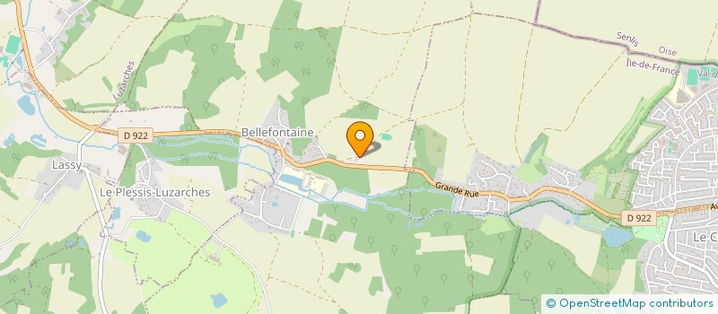 localisation de l'entreprise ASSOCIATION VAL D'OISE ENVIRONNEMENT  BELLEFONTAINE