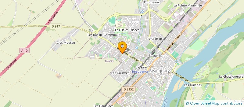 localisation de l'entreprise ASSOCIATION VAL DE LIRE à BEAUGENCY
