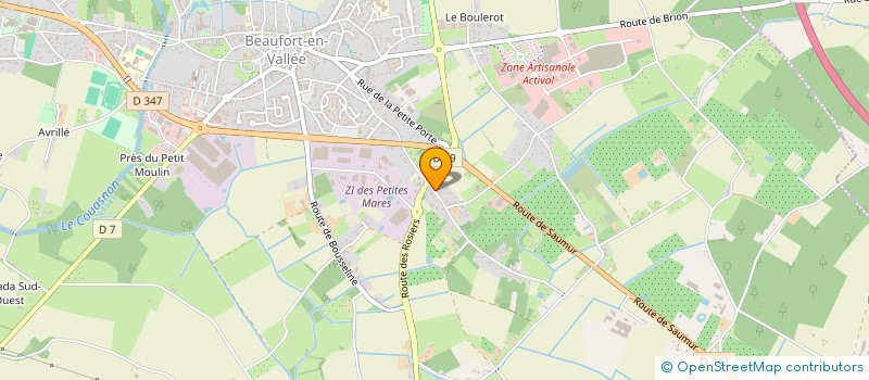 localisation de l'entreprise ASSOCIATION VAL SONS  BEAUFORT-EN-ANJOU