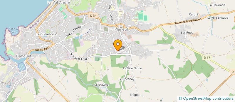 localisation de l'entreprise ASSOCIATION VAL YOGA  PLENEUF-VAL-ANDRE