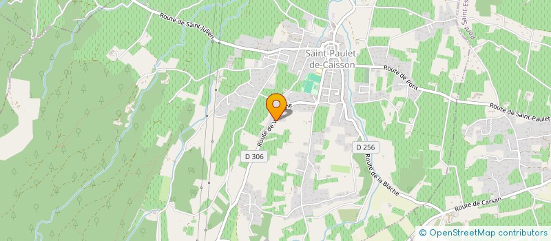 localisation de l'entreprise ASSOCIATION VALBONNE ETABLISSEMENTS ET SERVICES  SAINT-PAULET-DE-CAISSON