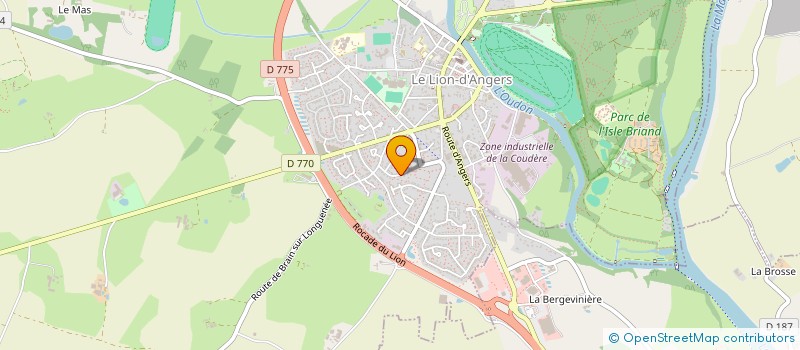 localisation de l'entreprise ASSOCIATION VALDA (VOYAGES AVENTURES LOISIRS DECOUVERTES AMITIE)  LE LION D'ANGERS