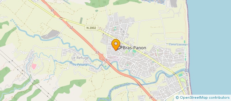 localisation de l'entreprise ASSOCIATION VALORISATION DES CITES DE BRAS-PANON à BRAS-PANON