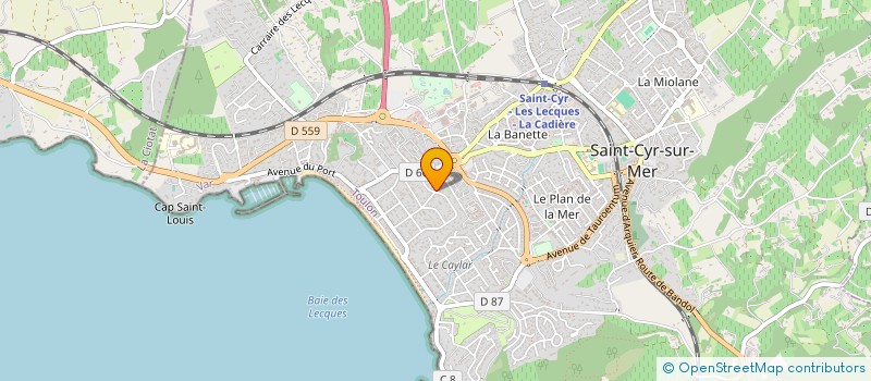 localisation de l'entreprise ASSOCIATION VANE'S GYM à SAINT-CYR-SUR-MER