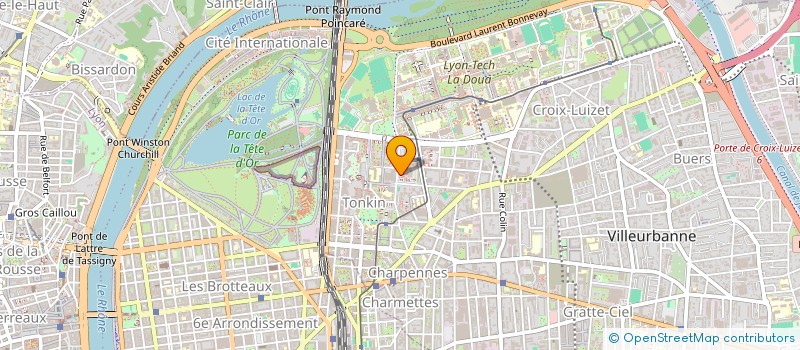 localisation de l'entreprise ASSOCIATION VARAP  VILLEURBANNE