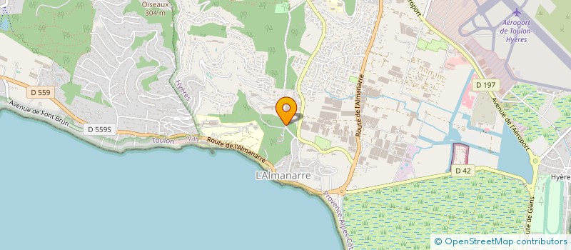 localisation de l'entreprise ASSOCIATION VAROISE HOPITAL LEON BERARD à HYERES