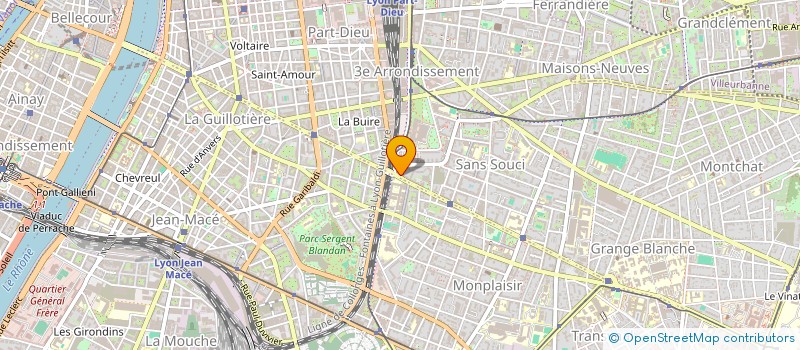 localisation de l'entreprise ASSOCIATION VAULX 2000  LYON