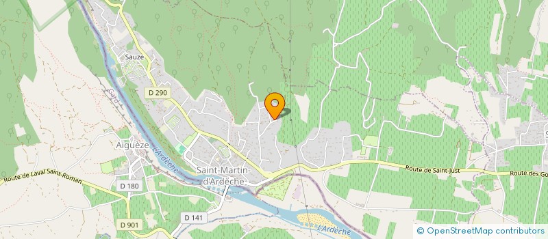 localisation de l'entreprise ASSOCIATION VELO CLUB VALLEE DU RHONE ARDECHOISE  SAINT-MARTIN-D' ARDECHE