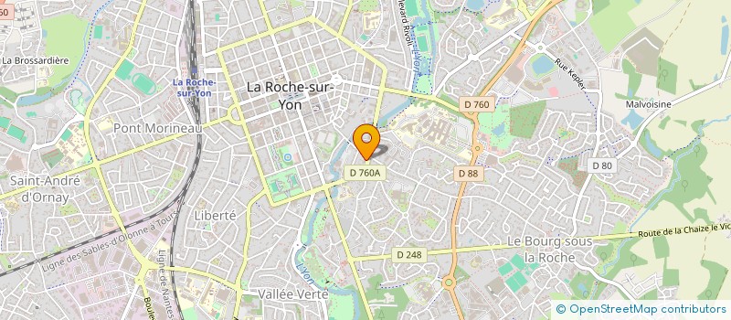 localisation de l'entreprise ASSOCIATION VENDEENNE DES ETUDIANTS à LA ROCHE-SUR-YON