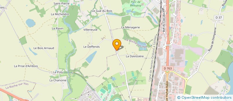 localisation de l'entreprise ASSOCIATION VENDEENNE DES RETRAITES DE L ENSEIGNEMENT LIBRE CATHOLIQUE à LA ROCHE-SUR-YON