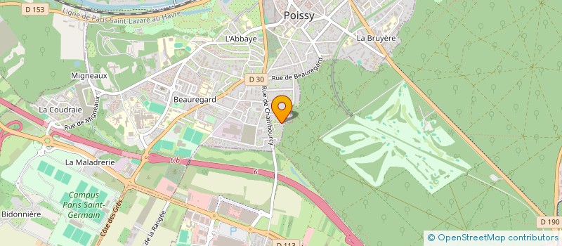 localisation de l'entreprise ASSOCIATION VENDOME  POISSY