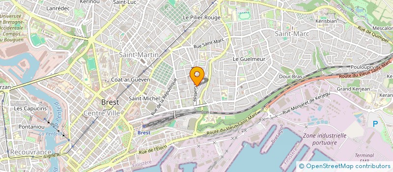 localisation de l'entreprise ASSOCIATION VENT D EST à BREST
