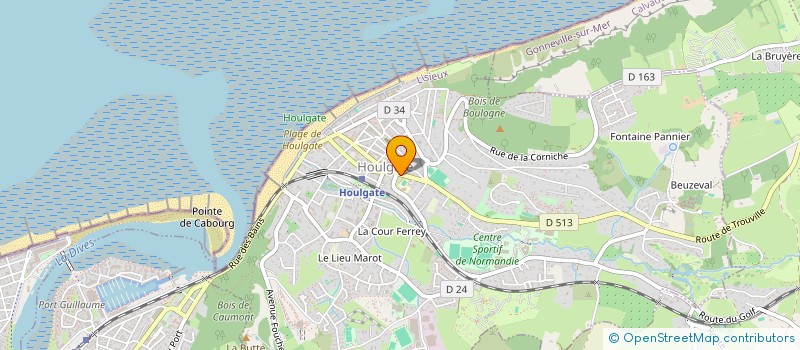 localisation de l'entreprise ASSOCIATION VENT D'EVEIL  CABOURG