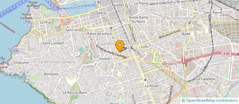 localisation de l'entreprise ASSOCIATION VERSEAU PASSEUR DE TALENTS  MARSEILLE