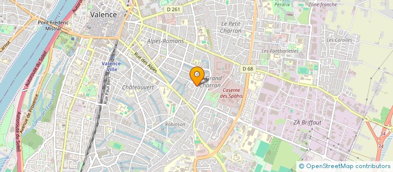 localisation de l'entreprise ASSOCIATION VERSOI  VALENCE