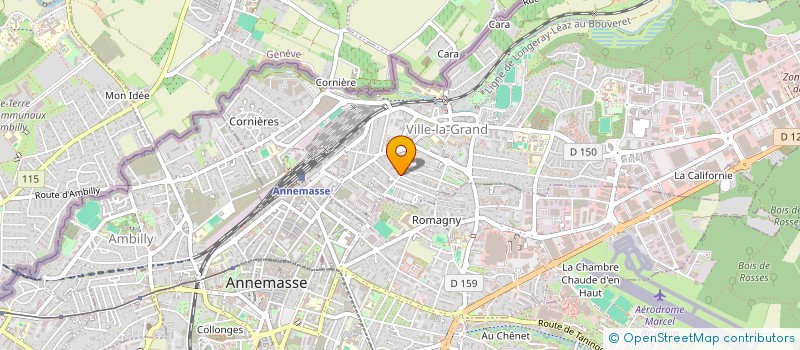 localisation de l'entreprise ASSOCIATION VERT à VILLE-LA-GRAND