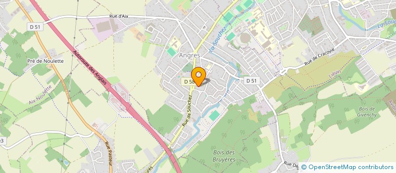 localisation de l'entreprise ASSOCIATION VERT L'AVENIR à ANGRES