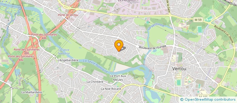 localisation de l'entreprise ASSOCIATION VERTAVIENNE DE LOISIRS  VERTOU