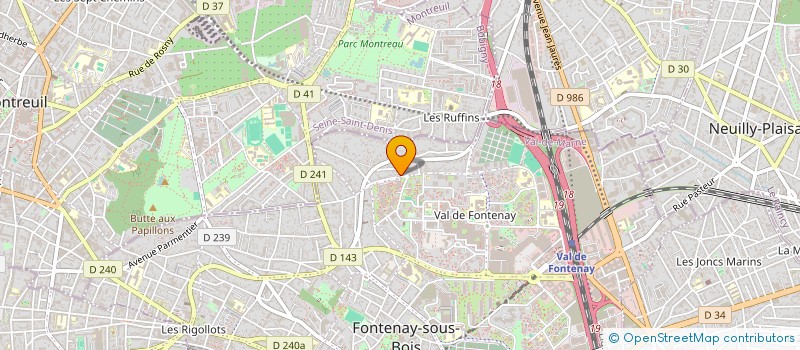 localisation de l'entreprise ASSOCIATION VEYDATE POUR L'HARMONISATION ET LA PROMOTION DES ECHANGES D'INFORMATIONS LIES AU BIEN ETRE à FONTENAY-SOUS-BOIS
