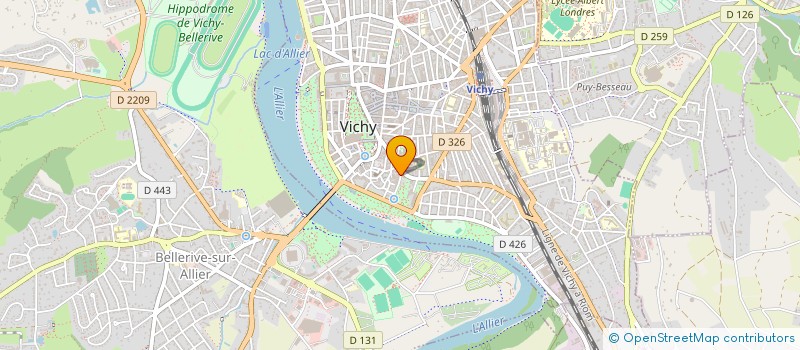 localisation de l'entreprise ASSOCIATION VICHYSSOISE DES EUDIANTS EN OSTEOPATHIE (AVEO) à VICHY