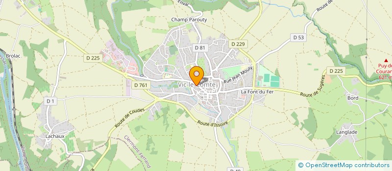 localisation de l'entreprise ASSOCIATION VICOMTOISE DE YOGA  VIC-LE-COMTE