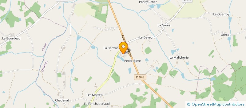 localisation de l'entreprise ASSOCIATION VIDE GRENIER DU CROISSANT  CHABRAC