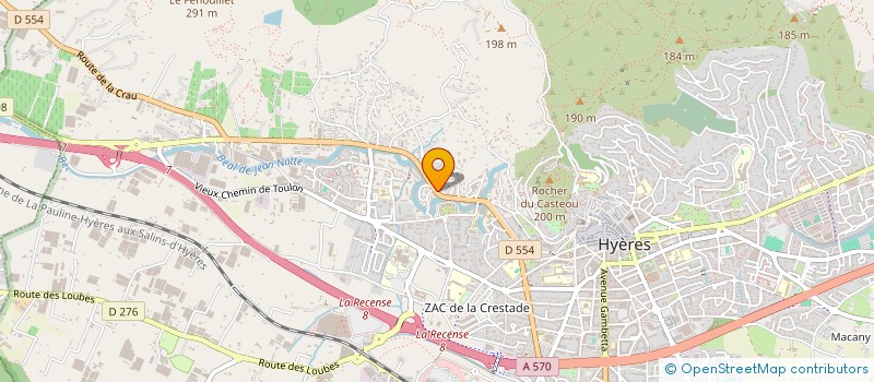 localisation de l'entreprise ASSOCIATION VIDEO ET MUSIQUE 83 (AVM 83)  HYERES