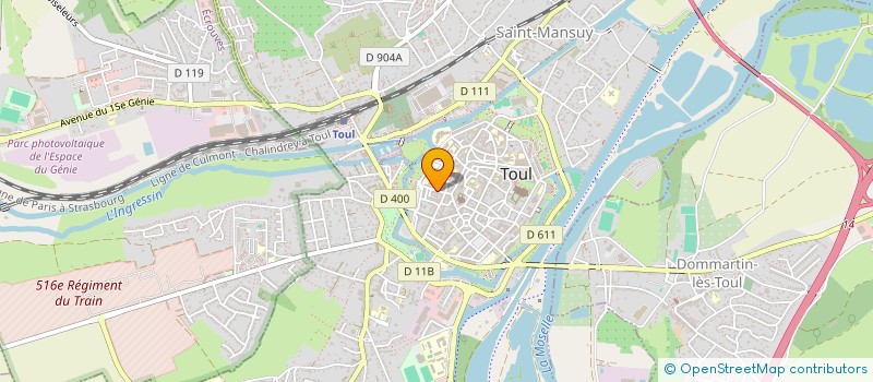 localisation de l'entreprise ASSOCIATION VIDEOTHEQUE  TOUL