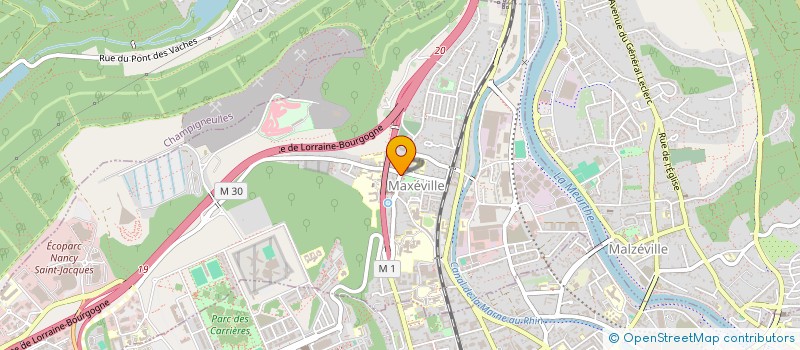 localisation de l'entreprise ASSOCIATION VIE DE PLEIN AIR  MAXEVILLE