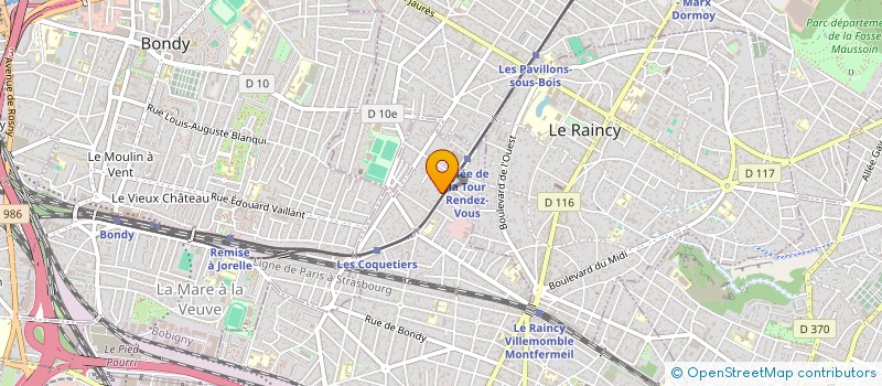 localisation de l'entreprise ASSOCIATION VIE ET AMITIE à VILLEMOMBLE