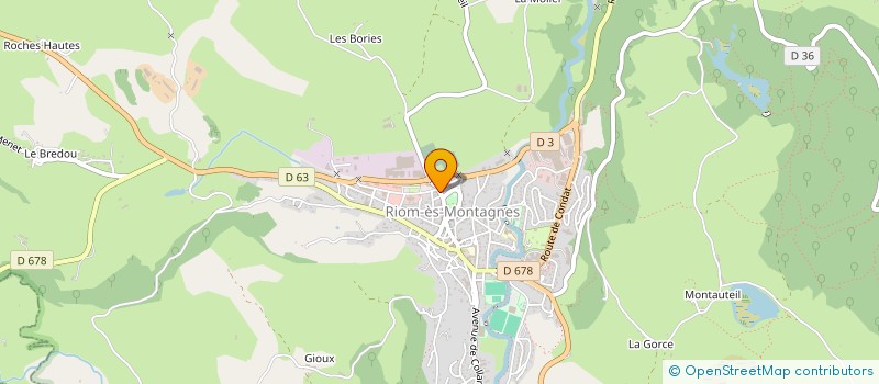 localisation de l'entreprise ASSOCIATION VIE ET MONTAGNE à RIOM-ES-MONTAGNES