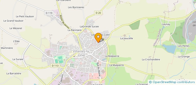 localisation de l'entreprise ASSOCIATION VIE ET YOGA  VILLAINES-LA-JUHEL
