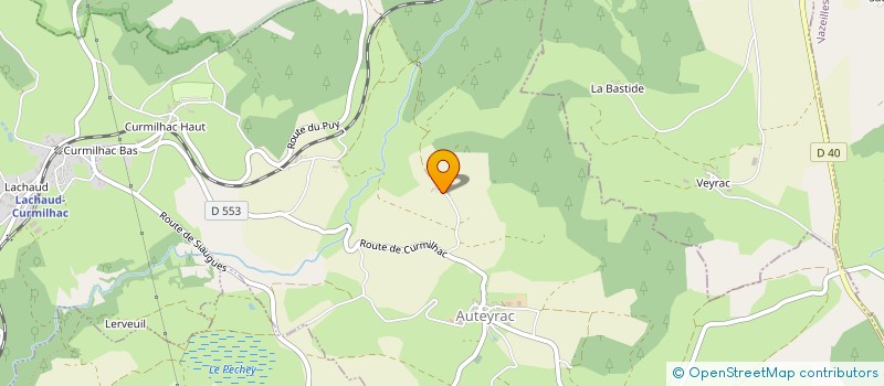 localisation de l'entreprise ASSOCIATION VIE RURALE  PEBRAC