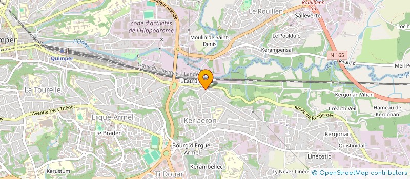 localisation de l'entreprise ASSOCIATION VIEILLE ROUTE DE ROSPORDEN à QUIMPER