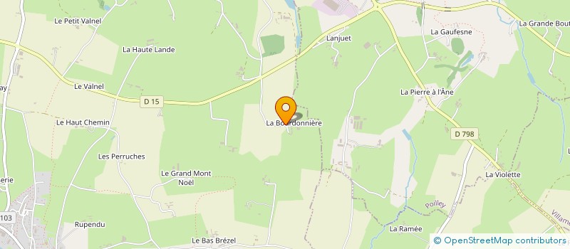 localisation de l'entreprise ASSOCIATION VIET VO DAO ECOLE THIEN LONG MONTOURS  LES PORTES DU COGLAIS