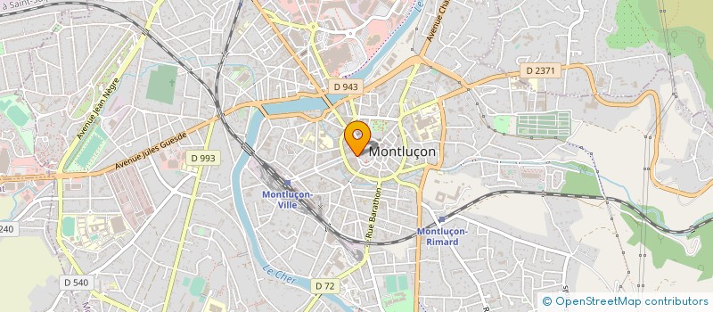 localisation de l'entreprise ASSOCIATION VIEUX MONTLUCON  MONTLUCON