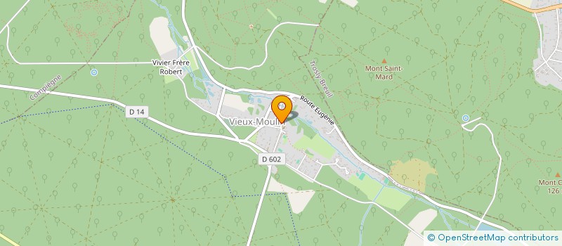 localisation de l'entreprise ASSOCIATION VIEUX MOULIN PROTECTION PATRIMOINE ET MARAIS  VIEUX-MOULIN