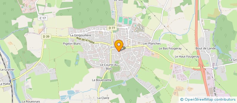 localisation de l'entreprise ASSOCIATION VIGNES ET VILAINE  LAILLE