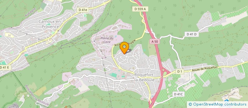 localisation de l'entreprise ASSOCIATION VILLAGE SERVICES AVS  ROQUEFORT-LA-BEDOULE