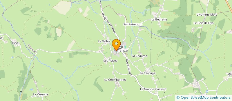 localisation de l'entreprise ASSOCIATION VILLAGEOISE D'AMANZE  AMANZE