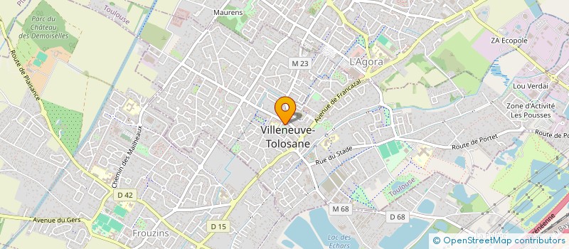 localisation de l'entreprise ASSOCIATION VILLENEUVE YOGA à VILLENEUVE-TOLOSANE