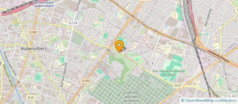 localisation de l'entreprise ASSOCIATION VILLES DES MUSIQUES DU MONDE  AUBERVILLIERS