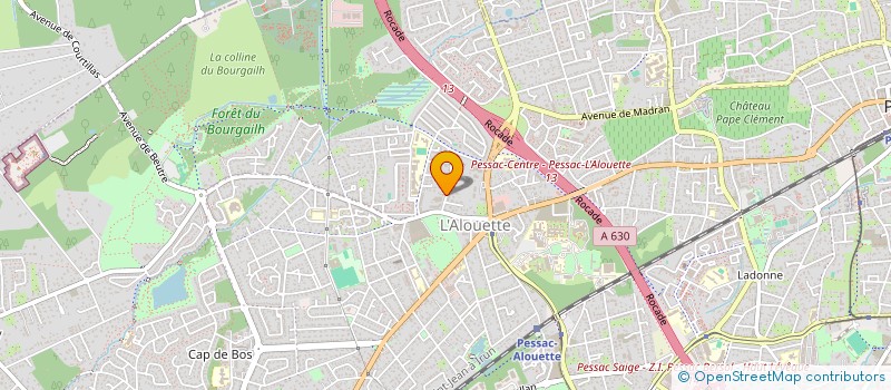 localisation de l'entreprise ASSOCIATION VISION  PESSAC