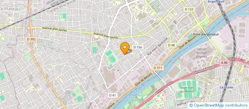 localisation de l'entreprise ASSOCIATION VISUELLE IMAGINATIVE  ARGENTEUIL