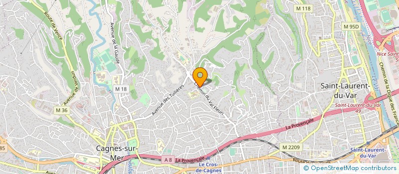localisation de l'entreprise ASSOCIATION VITALIS à CAGNES-SUR-MER
