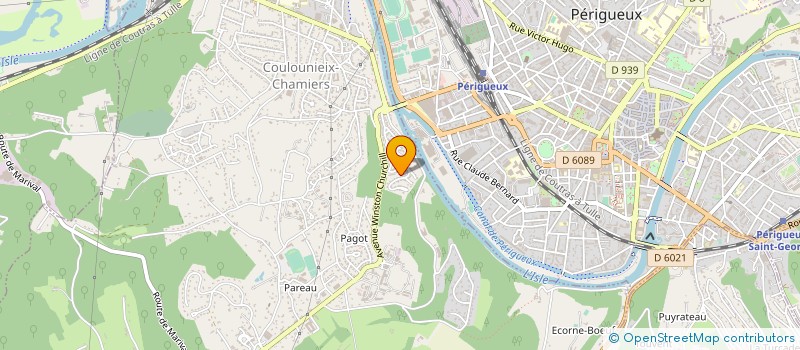 localisation de l'entreprise ASSOCIATION VITALITE ET CONVIVIALITE  COULOUNIEIX-CHAMIERS