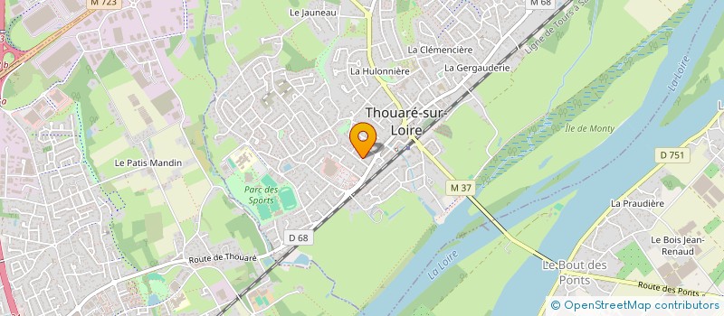 localisation de l'entreprise ASSOCIATION VITORIA REGIA  THOUARE-SUR-LOIRE