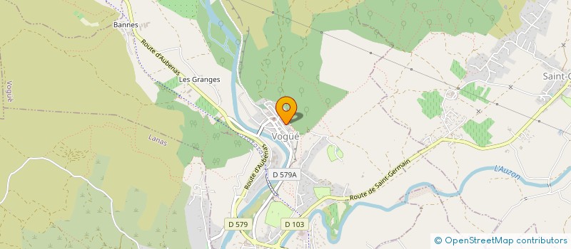 localisation de l'entreprise ASSOCIATION VIVANTE ARDECHE à VOGUE