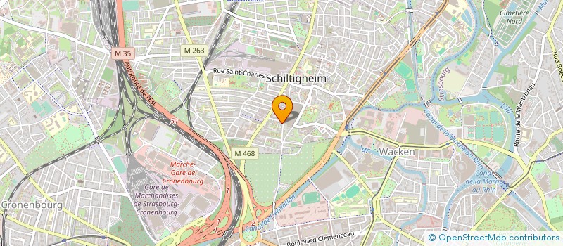 localisation de l'entreprise ASSOCIATION VIVRE ALSACE à SCHILTIGHEIM