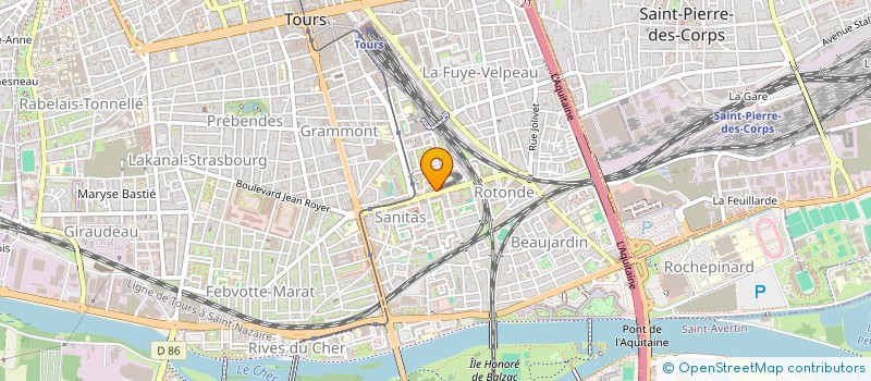 localisation de l'entreprise ASSOCIATION VIVRE AU SANITAS ENSEMBLE SOLIDAIRE  TOURS